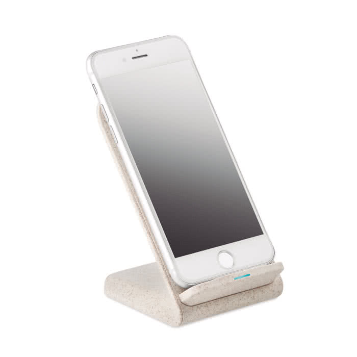 wireless charger wheat straw base china factory manufacturers
