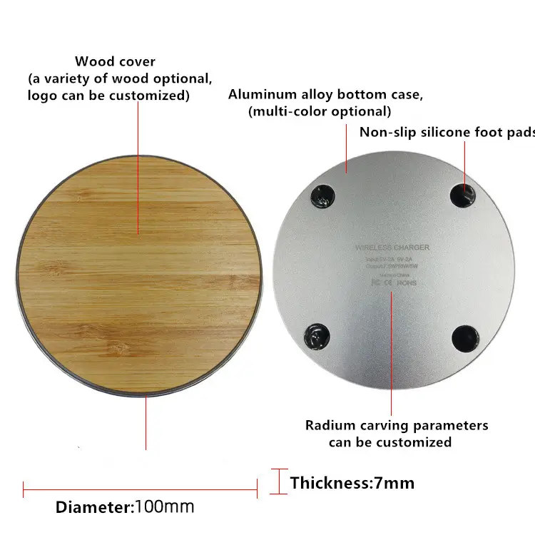 Wooden wireless chargers china factory