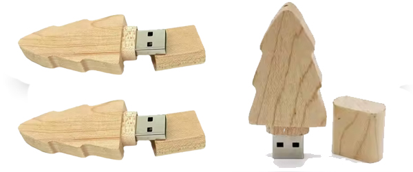 China Wooden Christmas Tree USB Flash Drive factory