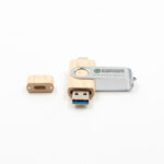 Dual Wooden Twister USB Flash Drive doble puert 3.0