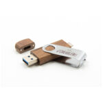 USB Dual Wooden Twister USB Flash Drive 3.0