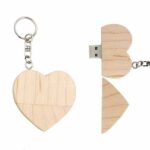 wooden heart usb flash drive factory