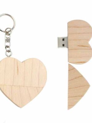 wooden heart usb flash drive factory