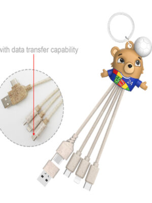 Custom Shape Charging ECO Cable Keyring