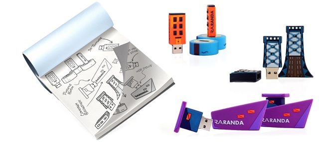 Custom Shape USB Flash drive china factory