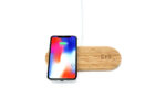 Eco friendly Bamboo 10W Dual Wireless Charging Pad china factory