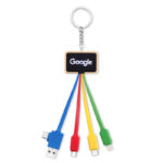 Keyring Charging cable with logo