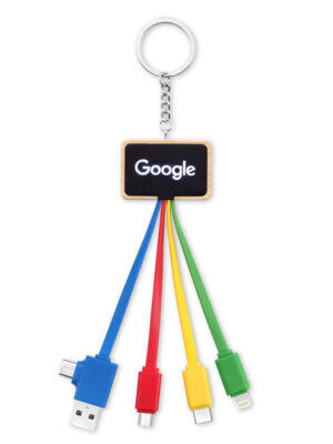 Keyring Charging cable with logo