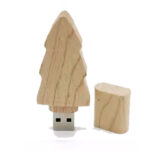 Wooden Christmas Tree USB Flash Drive