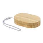 wireless charger box made of bamboo with a charging cable set China suppliers