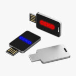 Slim Metal Led USB Flash Drive